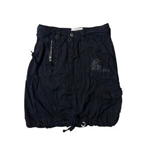 Utility black cargo grunge goth skirt by Miss Azzurra. Size 27.